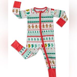 Little Sleepies Fair Isle Christmas Zippy